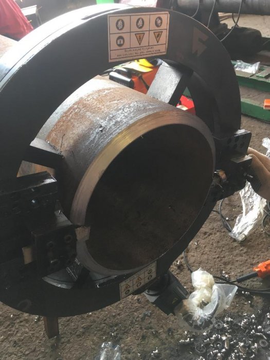 Preparing pipe before welding 